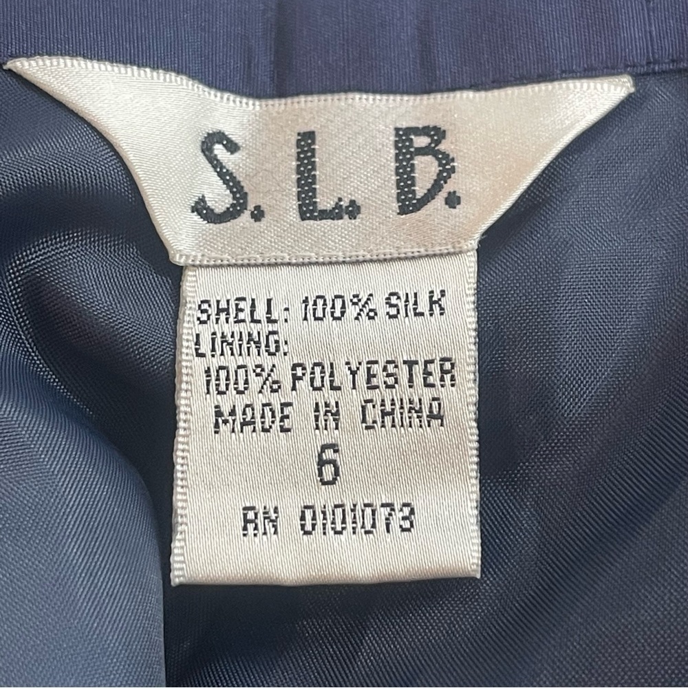 S.L.B 100% Silk Embroidered Star High Waisted Pants NWT - Picture 5 of 12
